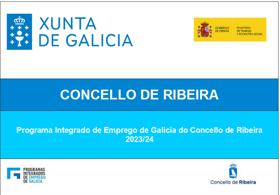 Imagen Programa Integrado de Empleo de Galicia del Ayuntamiento de Ribeira 2023/2024