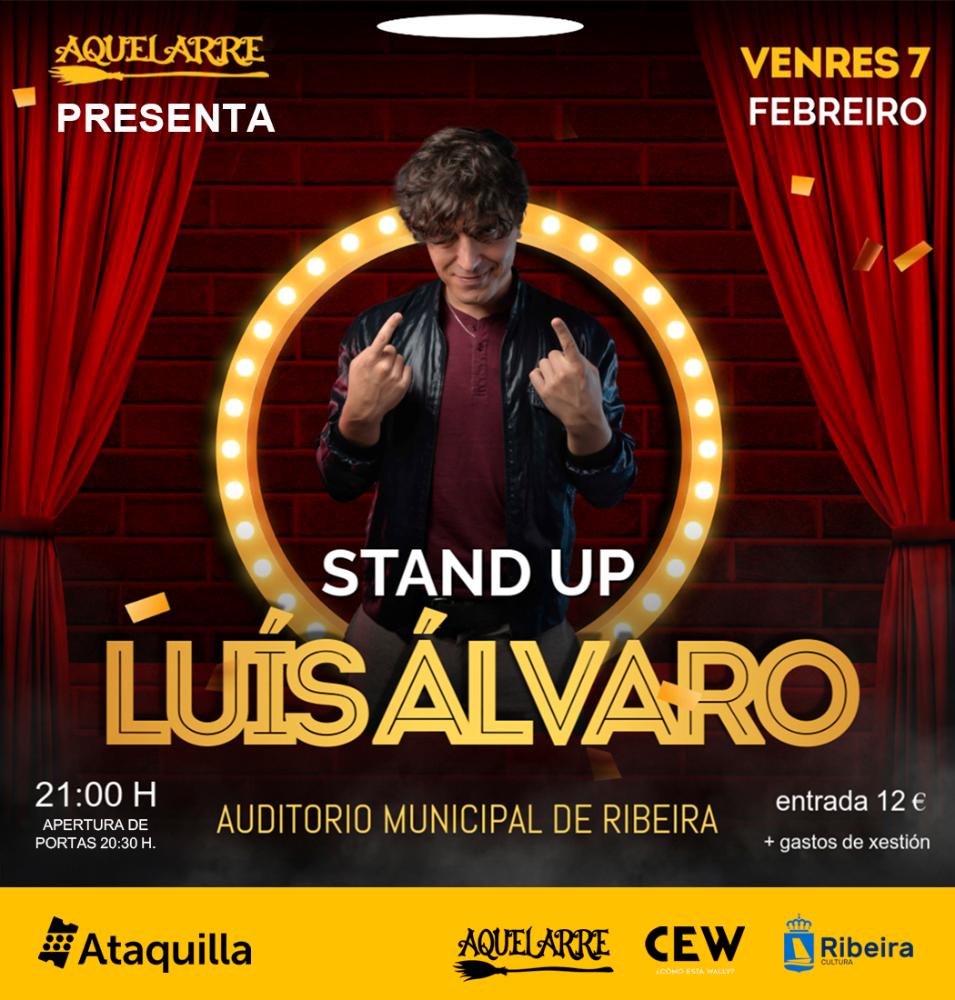 Imagen El cómico Luis Álvaro recala en Ribeira con dosis de humor absud