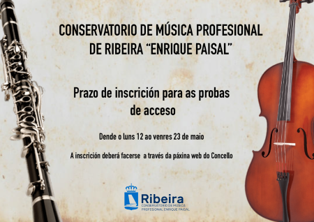 Imaxe Prazo de inscrición para as probas de acceso ao Conservatorio Municipal