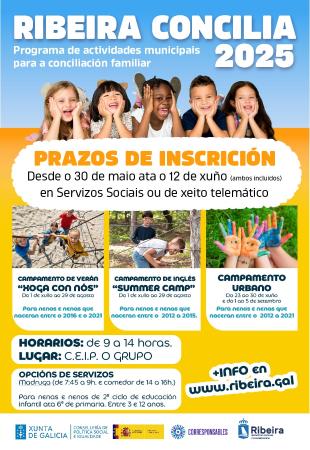 Imagen Abierto el plazo para la inscripción en los Campamentos de Conciliación del Verano 2025