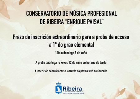 Imagen Plazo de inscripción para las pruebas de acceso al Conservatorio Municipal