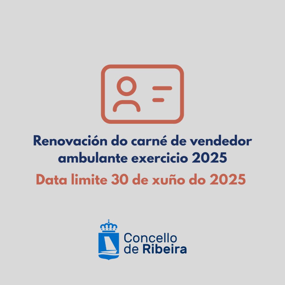 Imagen Renovación del carné de vendedor ambulante ejercicio 2025