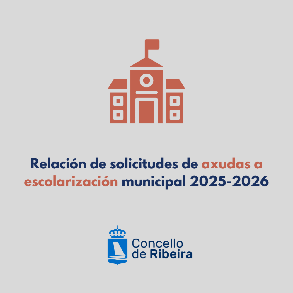 Imagen Relación de solicitudes de axudas a escolarización municipal 2025-2026
