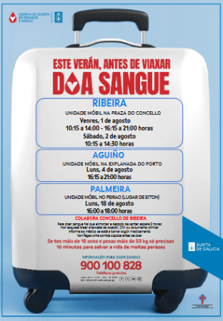 Imagen Campaña especial de verán de doazón de sangue no Concello de Ribeira