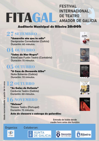 Imaxe O Festival Internacional Amador de Galicia comeza a súa andaina en Ribeira cunha variada programación de clásicos