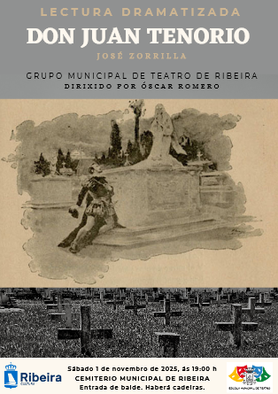 Imagen Lectura dramatizada de “Don Juan Tenorio” no cemiterio de Ribeira