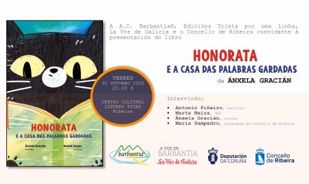 Imaxe Ánxela Gracián presentará o seu libro infantil 'Honorata e a casa das palabras gardadas' no Lustres Rivas