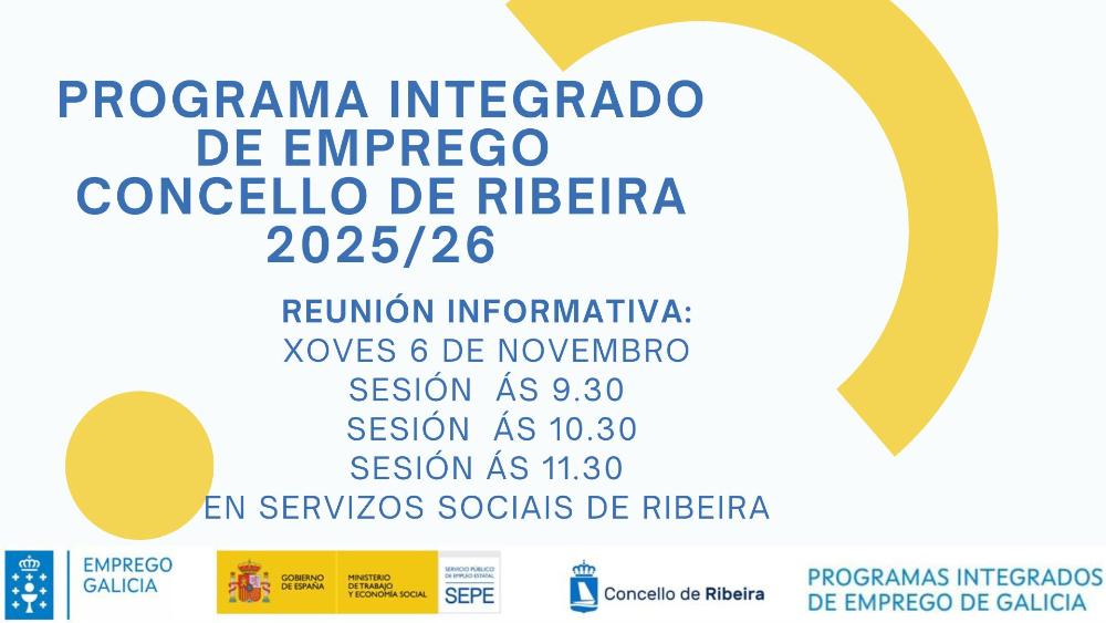 Imagen Continúa aberto o proceso de selección do Programa Integrado de Emprego do Concello de Ribeira