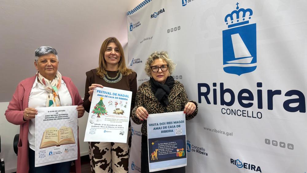 Imagen Amas de Casa de Ribeira festexará o Nadal con varias actividades en colaboración co Concello