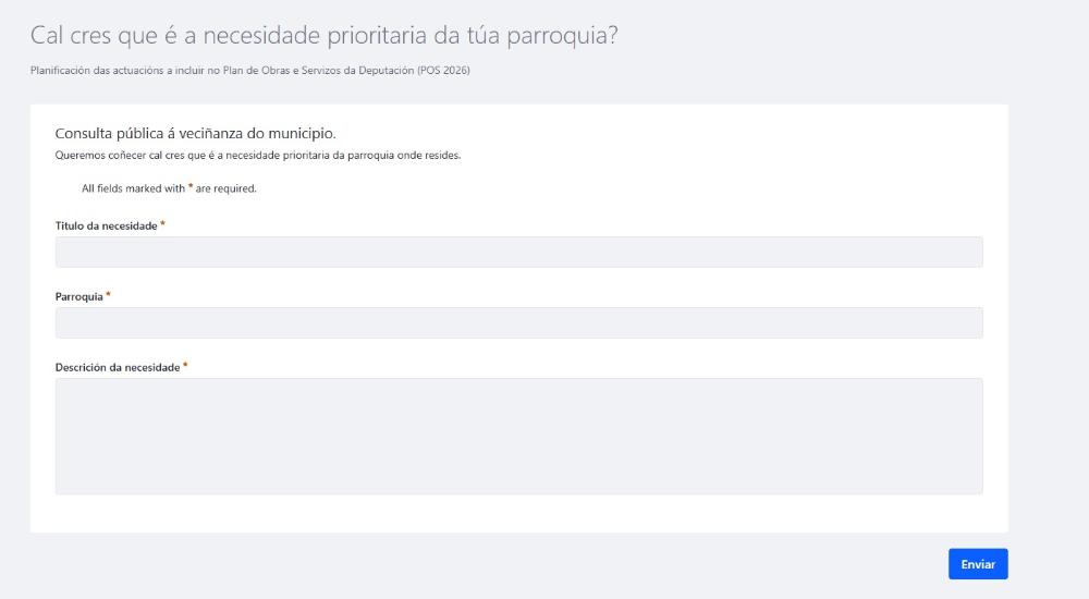 Imagen O Concello de Ribeira habilita un formulario participativo cara o POS 2026