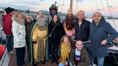 Imaxe Ribeira viviu unha máxica xornada coa visita dos Reis Magos ao municipio