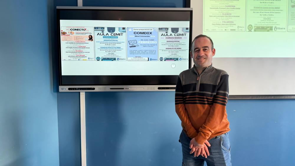 Imagen O Concello de Ribeira oferta cursos sobre competencias dixitais no primeiro trimestre do ano