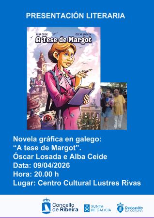 Imagen Óscar Losada e Alba Ceide presentan este xoves en Ribeira a novela gráfica 'A tese de Margot'