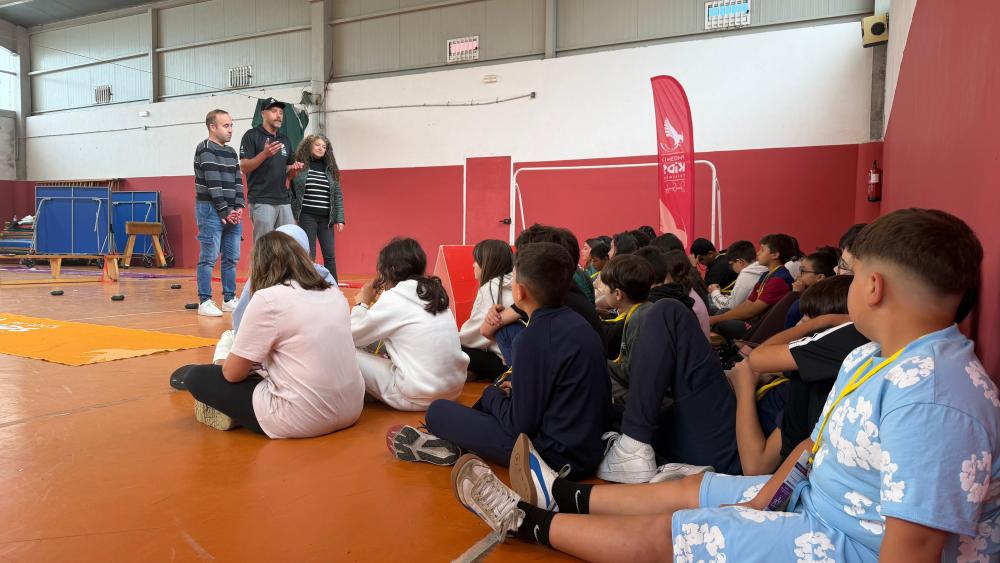 Imagen Estudantado do CEIP O Grupo puxo o foco no deporte como piar dun estilo de vida saudable