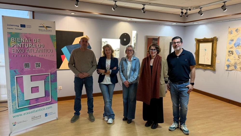 Imagen A creación galega e lusa toman as paredes do Lustres Rivas de Ribeira coa XV Bienal de Pintura do Eixo Atlántico
