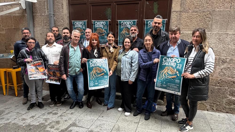 Imagen A segunda edición do Chopo Saleiro converterá a rúa do Sal de Ribeira en epicentro gastronómico con 140 kg do cefalópodo