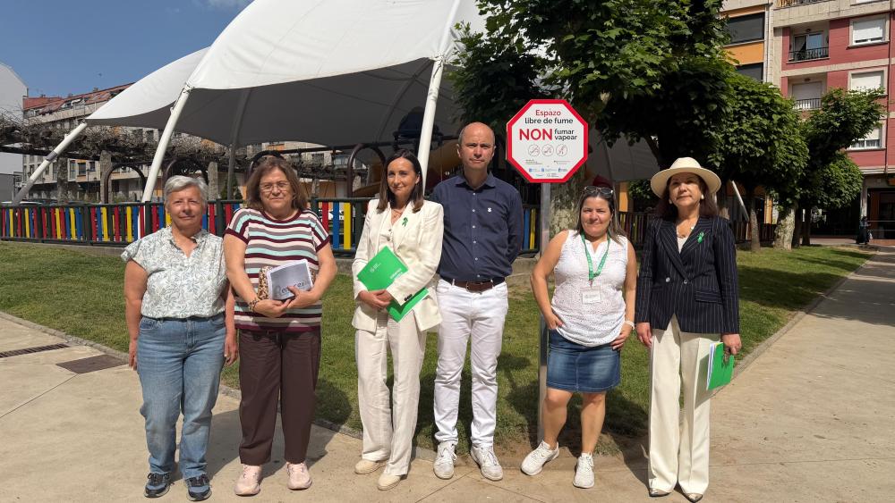 Imagen O parque ribeirense das Abesadas incorpórase como Espazo Sen Fume na rede da Asociación Española Contra o Cancro