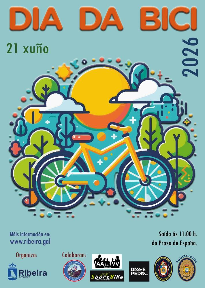 Imagen O Concello de Ribeira convida a pedalear no 21 de xuño con motivo do Día da Bici