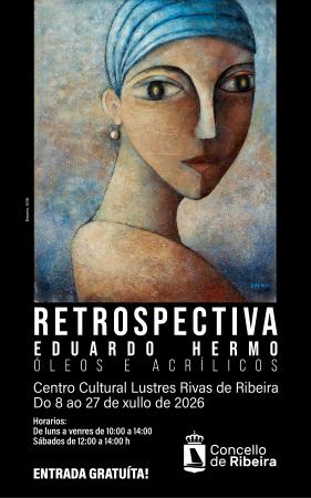 Imaxe Eduardo Hermo achega unha 'Retrospectiva' baixo o formato de exposición ao Lustres Rivas de Ribeira
