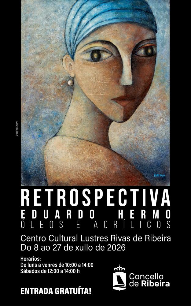 Imagen Eduardo Hermo achega unha 'Retrospectiva' baixo o formato de exposición ao Lustres Rivas de Ribeira