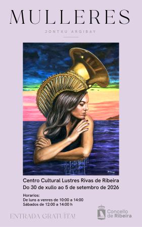 Imagen Pintura e escultura van da man na exposición coa que Jontxu Argibay homenaxea ás mulleres en Ribeira