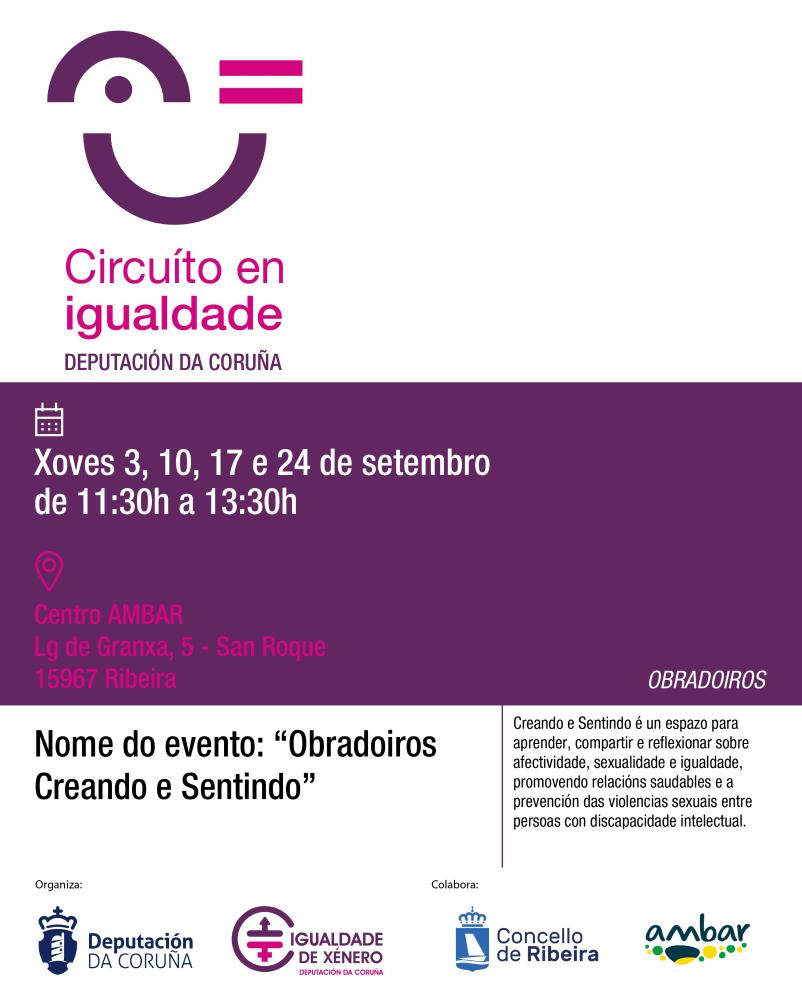 Imagen O CIM de Ribeira colabora na iniciativa 'Circuítos en igualdade' a través dunha serie de obradoiros