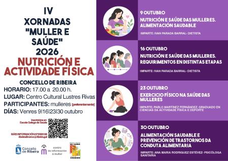 Imagen María Sampedro presenta as IV Xornadas “Muller e Saúde” centradas na nutrición e o benestar feminino
