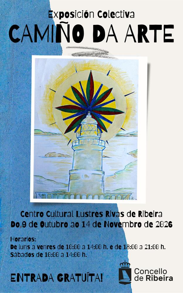Imagen A exposición conxunta 'Camiño da arte' amosa no ribeirense Lustres Rivas o talento de creadores barbanzáns