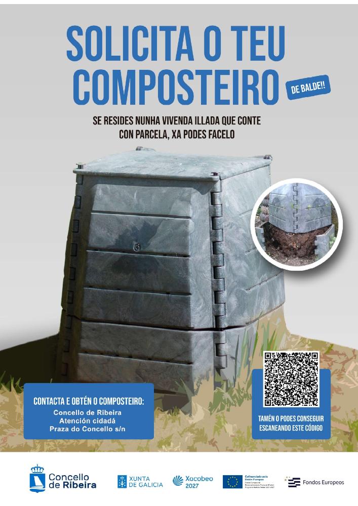 Imagen O Concello de Ribeira aposta pola compostaxe doméstica coa entrega de 110 composteiros á veciñanza