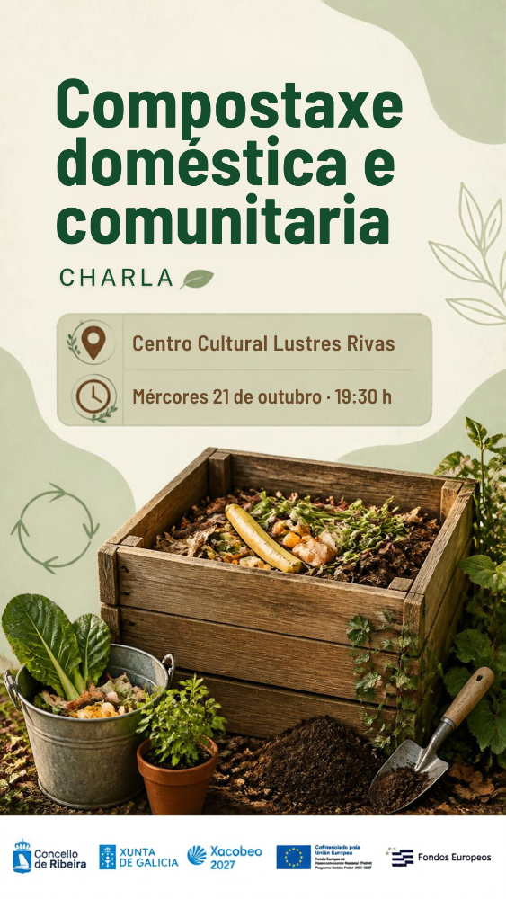 Imagen Ribeira organiza unha charla sobre compostaxe doméstica e comunitaria