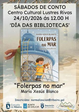 Imaxe María Xesús Blanco presentará o seu libro 'Folerpas no mar' á rapazada de Ribeira en formato de contacontos